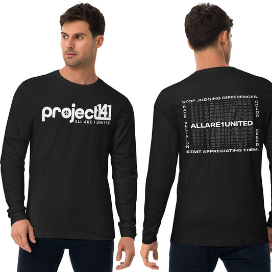 P141 Long Sleeve Fitted Dark Crew