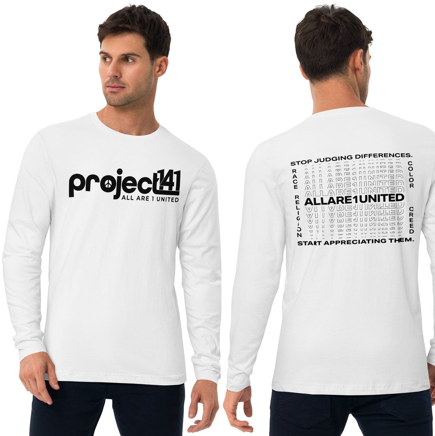 P141 Long Sleeve Fitted Light Crew