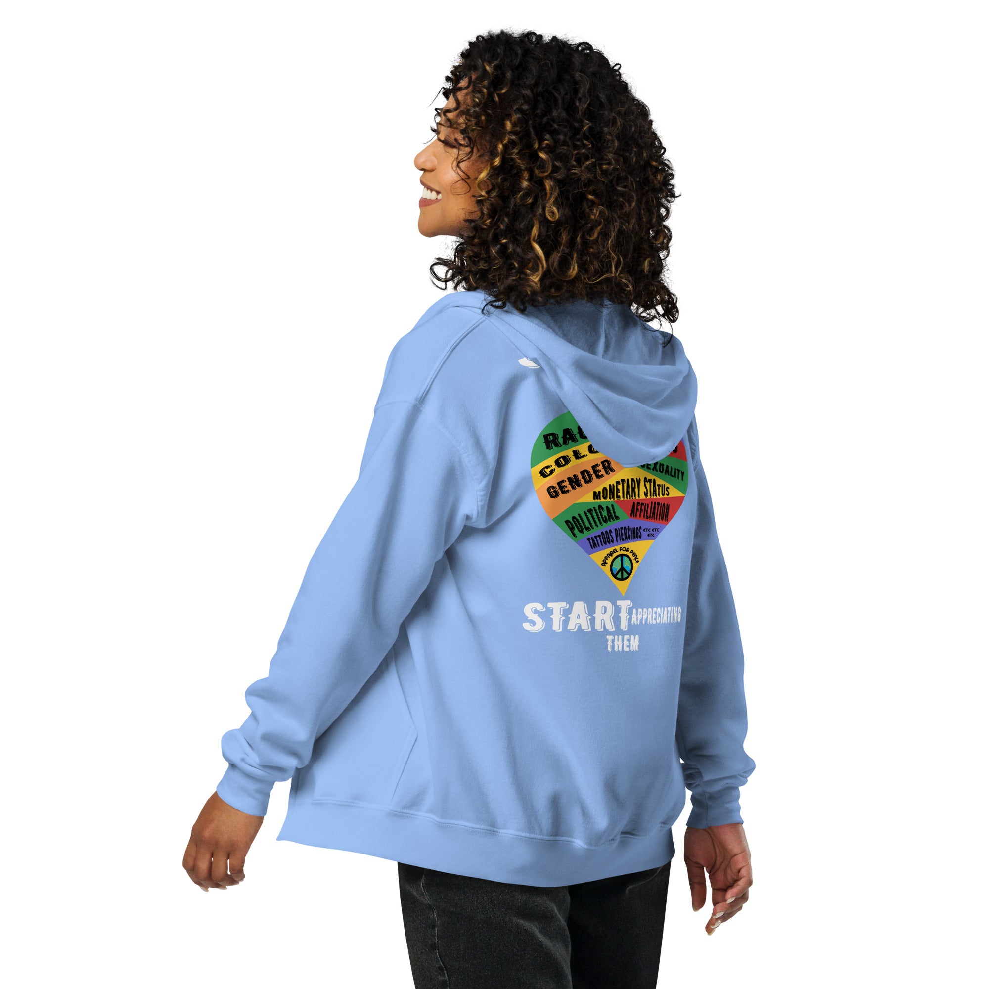 SJSA Unisex heavy blend zip hoodie – Apparel for Peace